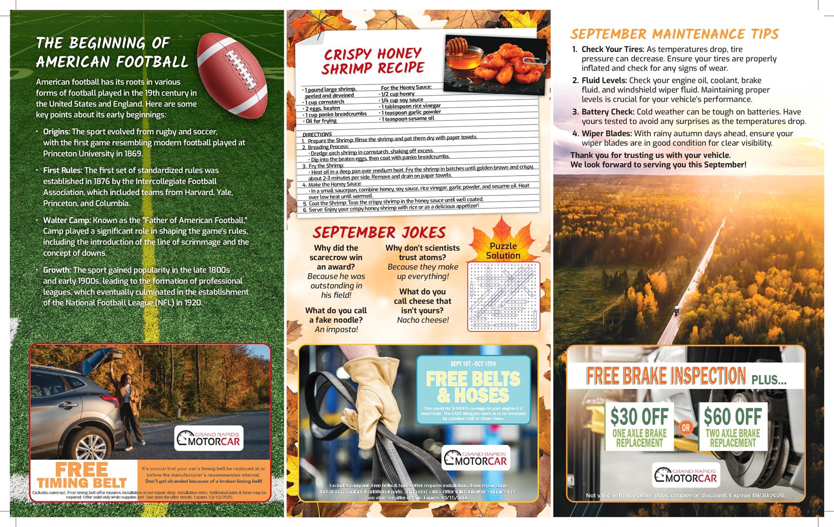 November Newsletter Part 2 | Grand Rapids Motorcar